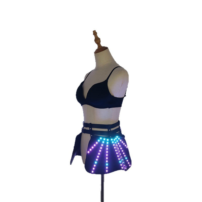 Colorful LED luminous skirt for dance and stage performances