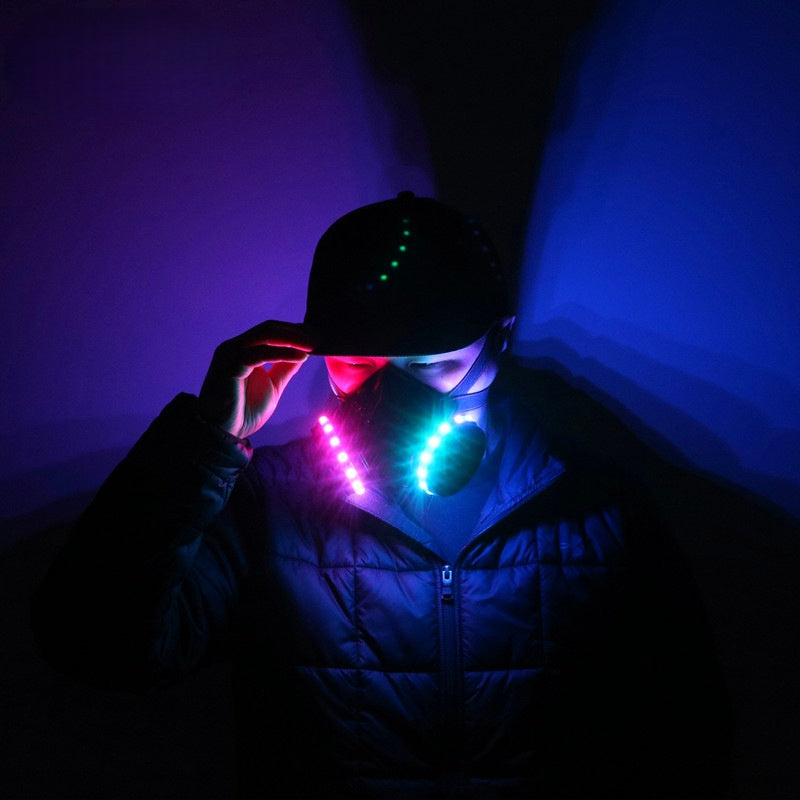 RGB LED Glow Mask — Multicolor Festival Mask