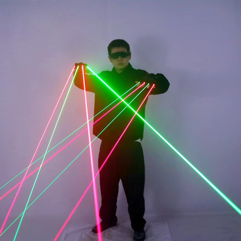 Red and Green Laser Gloves, DJ Night Dance Props,Dancer Performance