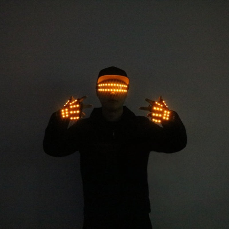 Glow Glasses + LED Glove Set — Festival & Rave Pack