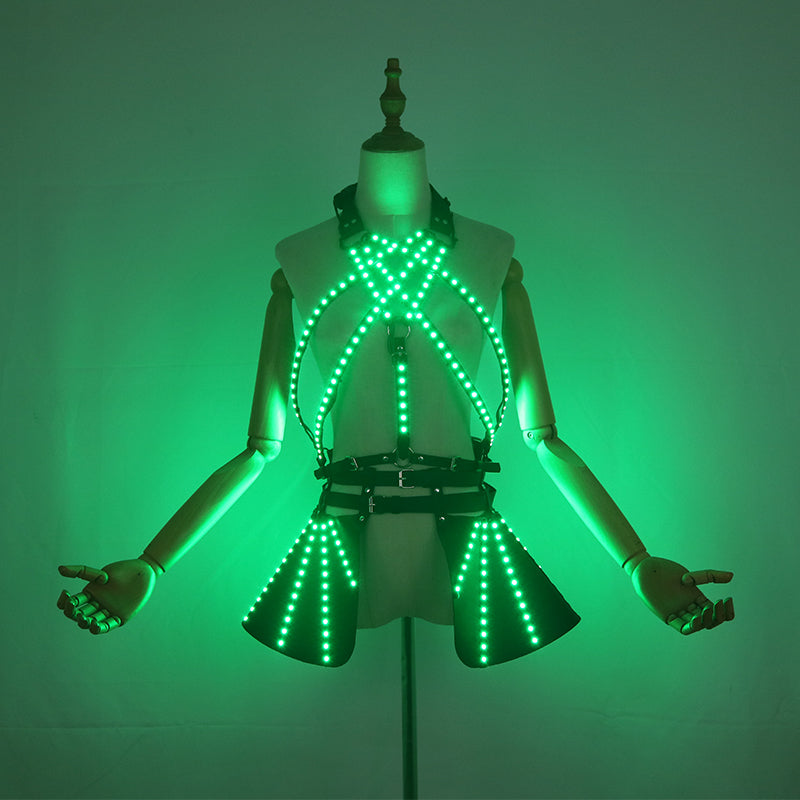 Colorful LED Light-Up Skirt Party Clubbing Wear