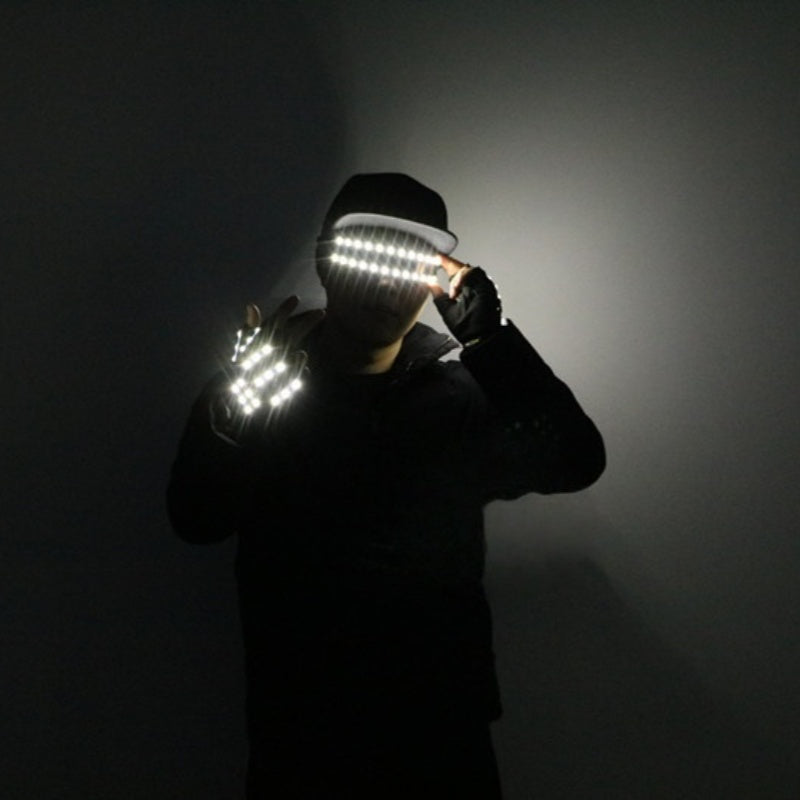 Glow Glasses + LED Glove Set — Festival & Rave Pack