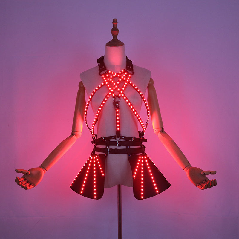 Colorful LED Light-Up Skirt Party Clubbing Wear