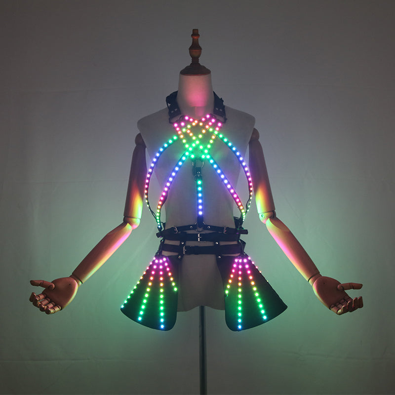 Colorful LED Light-Up Skirt Party Clubbing Wear