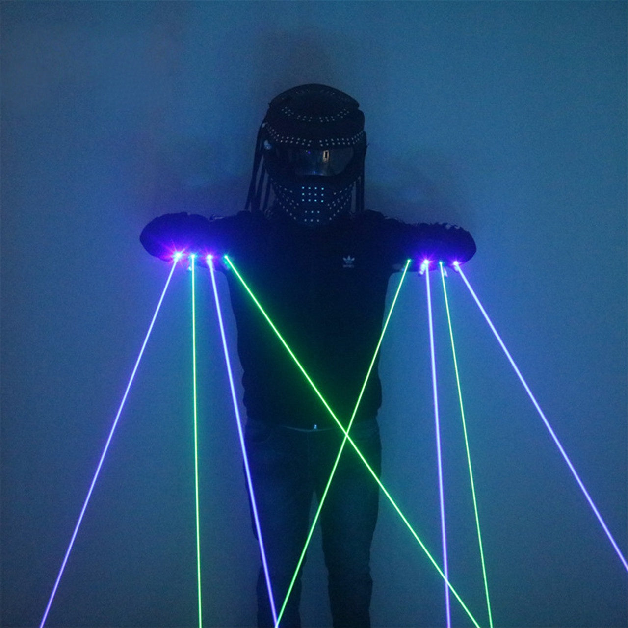 Blue Green Laser Gloves Stage Performance Led Luminous Gloves