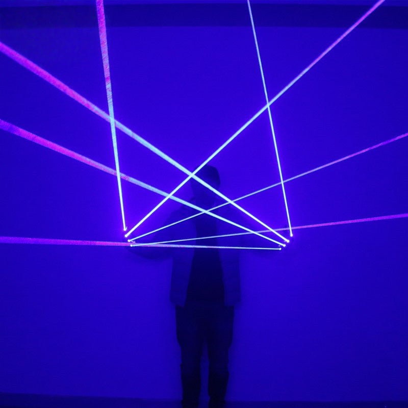 Neon Blue LED Gloves — Festival & Rave Accessory