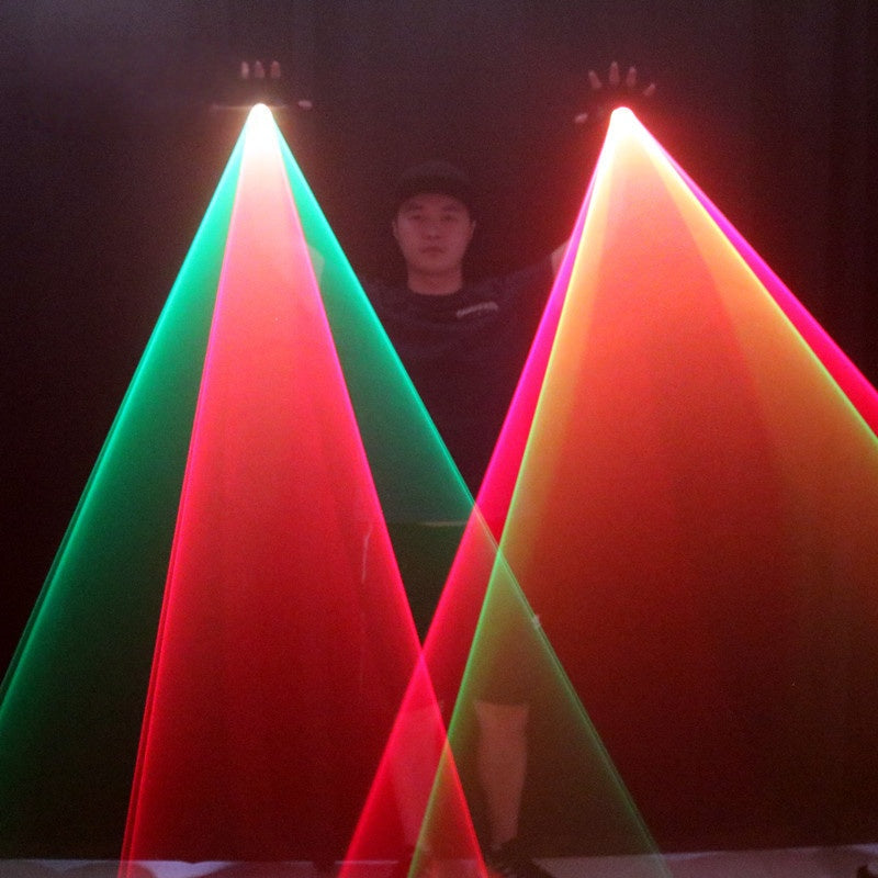 Rotating Red Green Laser Gloves, LED Glove for Party Decoration