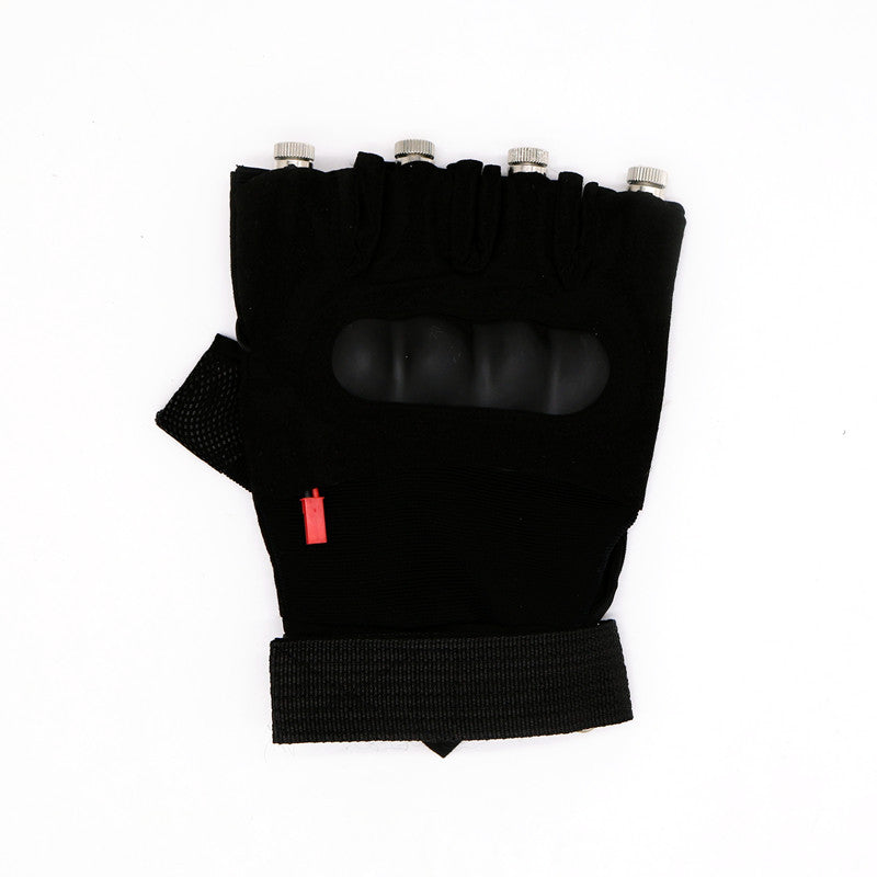 Neon Blue LED Gloves — Festival & Rave Accessory