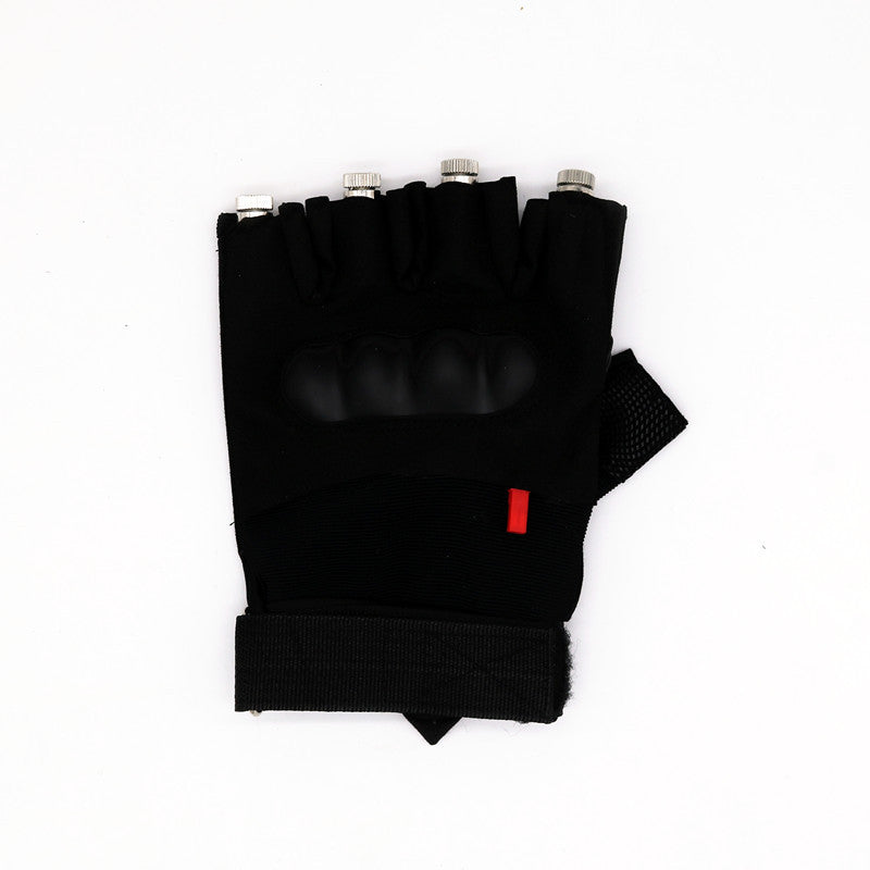 Neon Blue LED Gloves — Festival & Rave Accessory