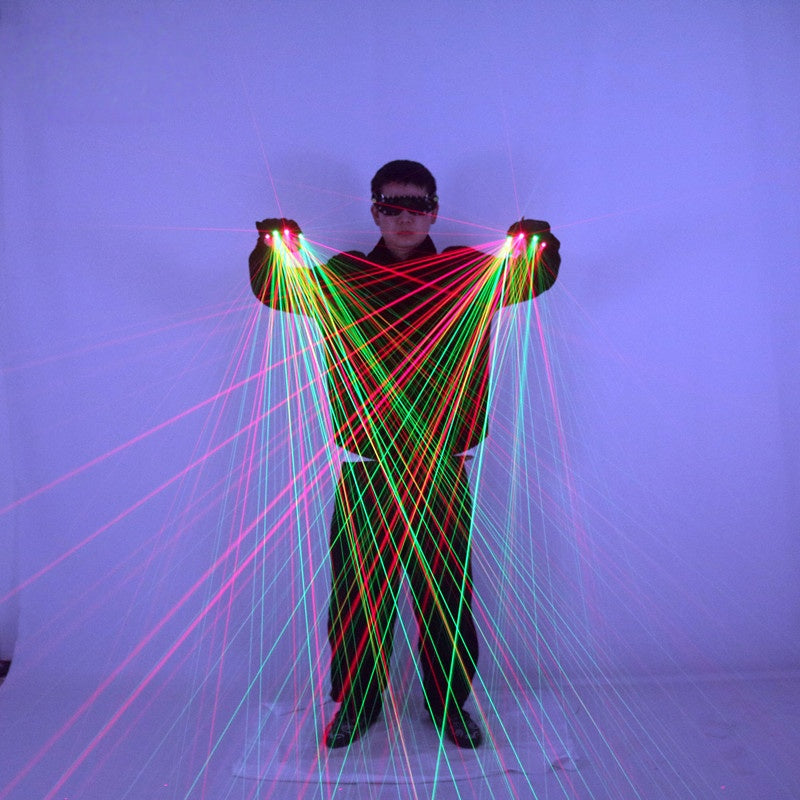 Red and Green Laser Gloves, DJ Night Dance Props,Dancer Performance