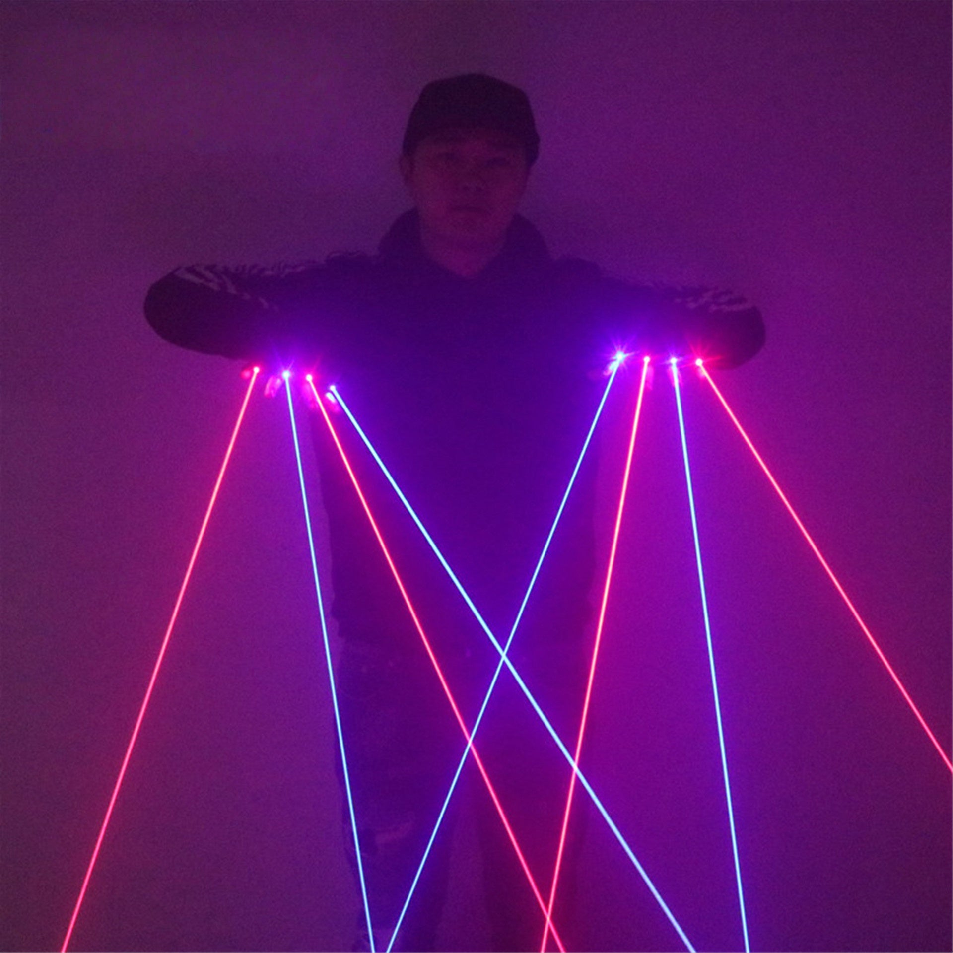Green Red Laser Glove Set DJ & Dance Light Props