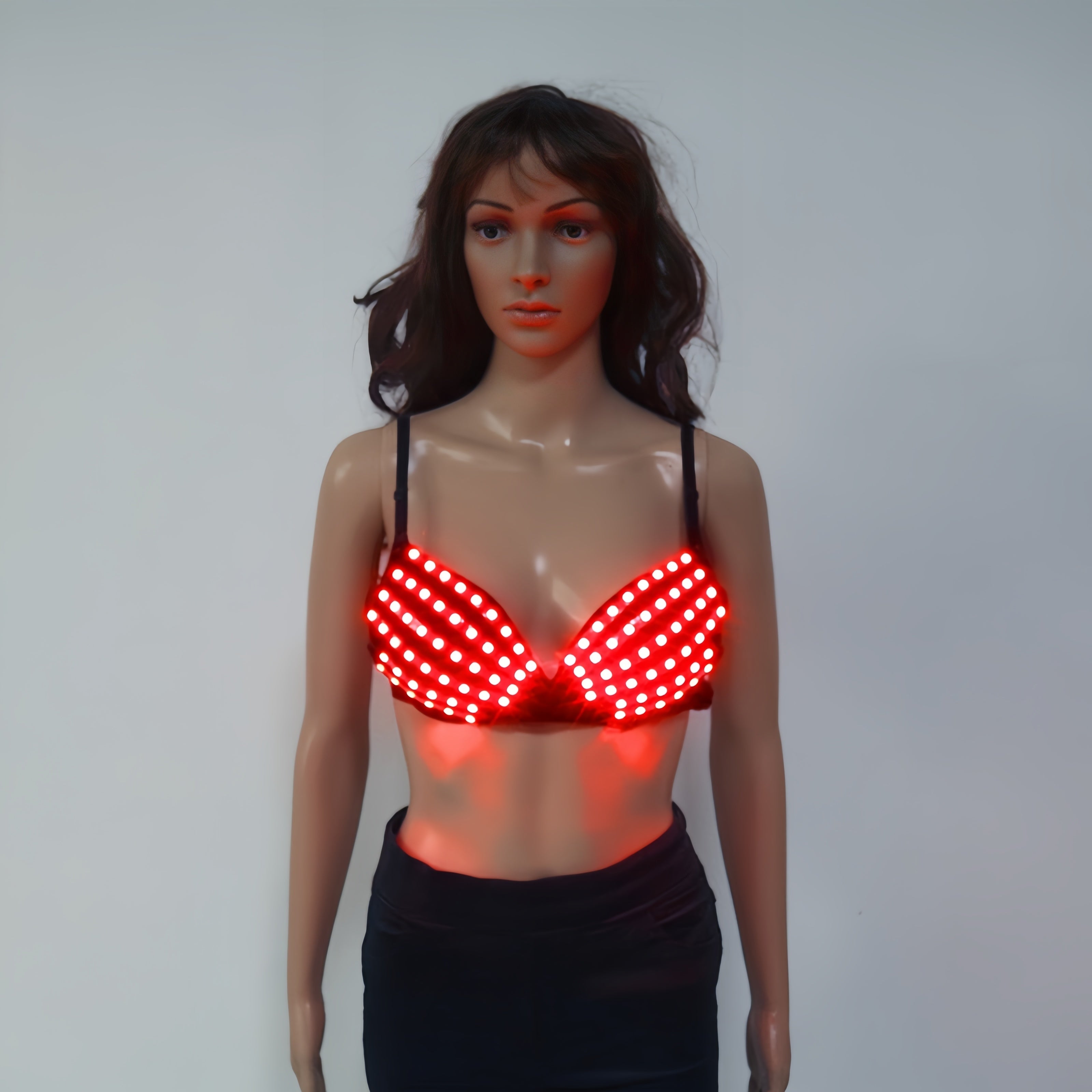 Sexy Lingerie for Ladies, RGB Color Bra, Stage Costume, Singer Dancer