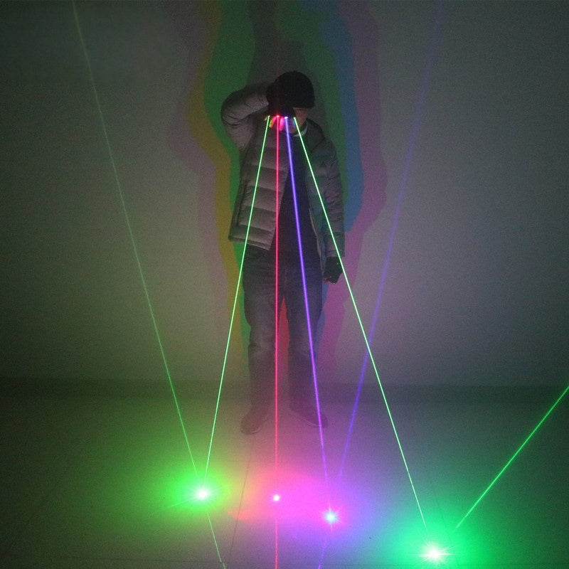 Green Red Blue laser gloves are suitable for stage DJ performance fluorescent props