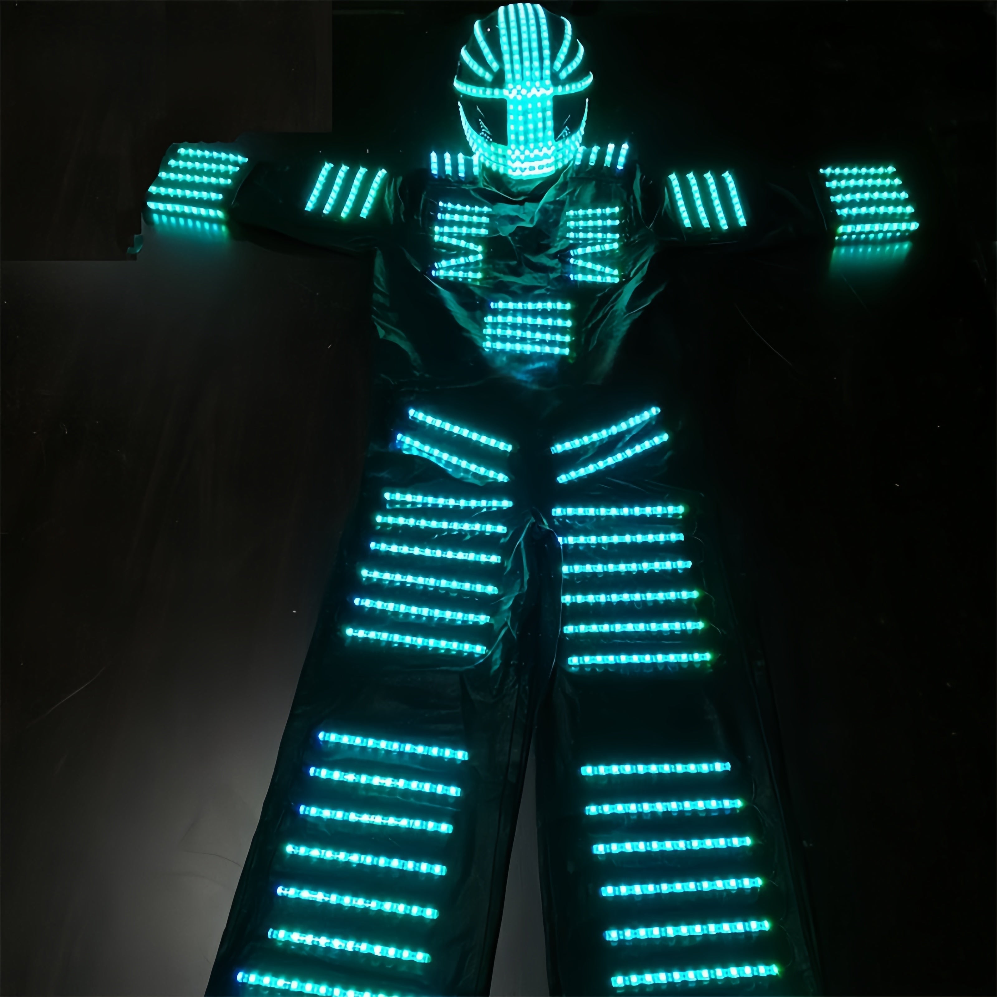 Glowing LED Robot Costume for Events & Festivals
