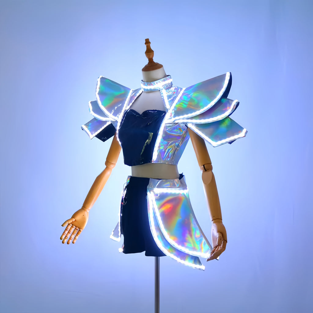 Women's LED Illuminated Costumes, Stage Performances, Party Props