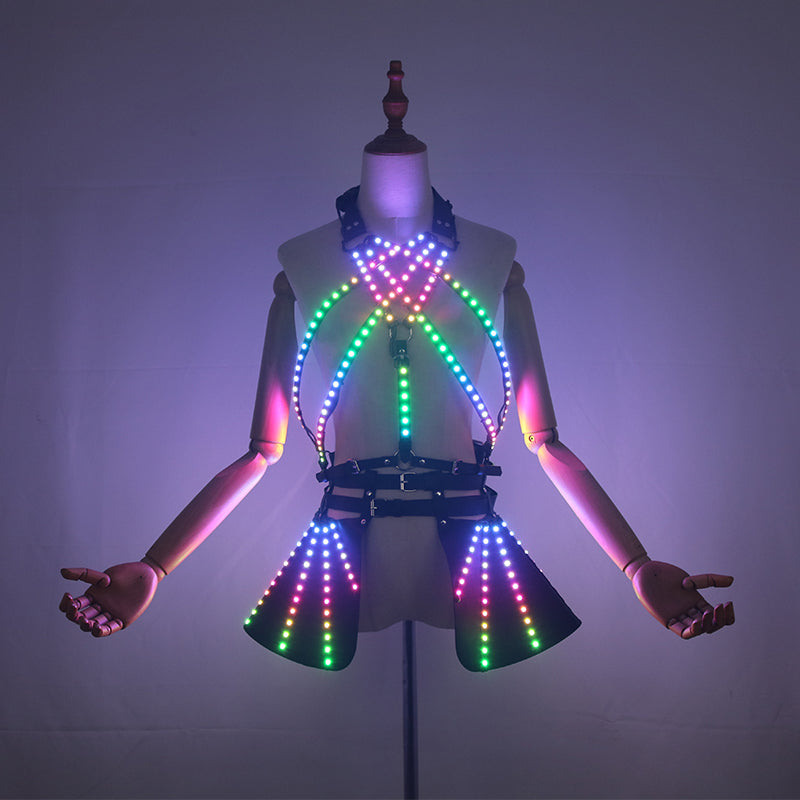 Colorful LED Light-Up Skirt Party Clubbing Wear