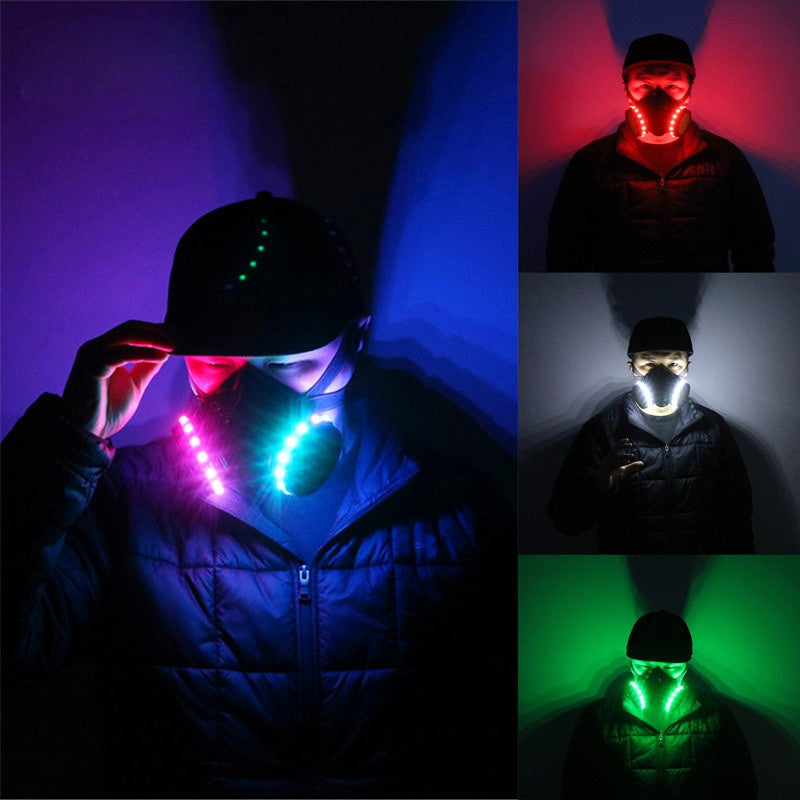 RGB LED Glow Mask — Multicolor Festival Mask