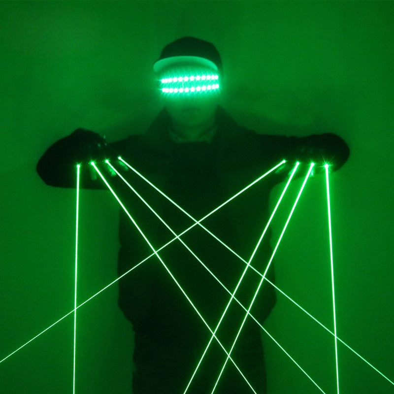 Green Laser Gloves DJ Stage Performance Fluorescent Props