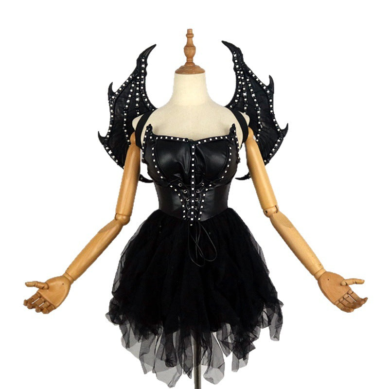 Demon Luminous Skirt Stage Led Color Wings Suitable For Performance Luminous Costumes