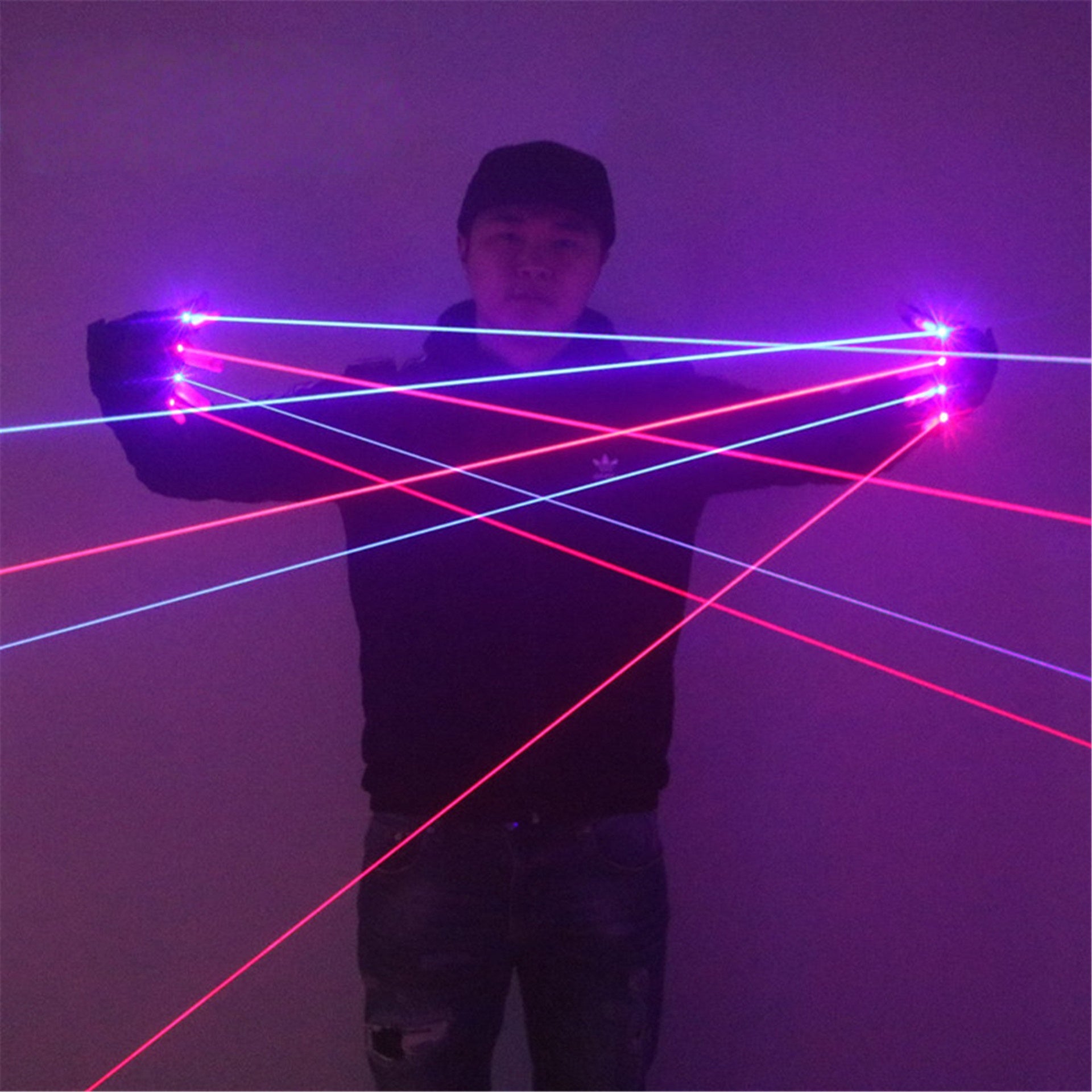 Green Red Laser Glove Set DJ & Dance Light Props