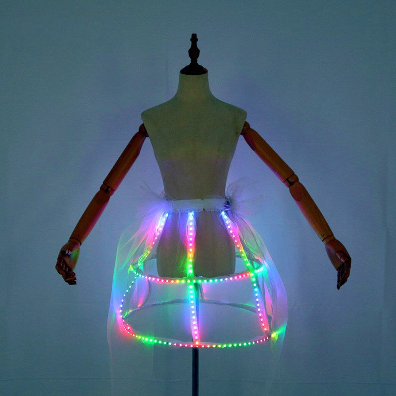 Colorful LED Light-Up Dress – Party & Dance Floor Outfit