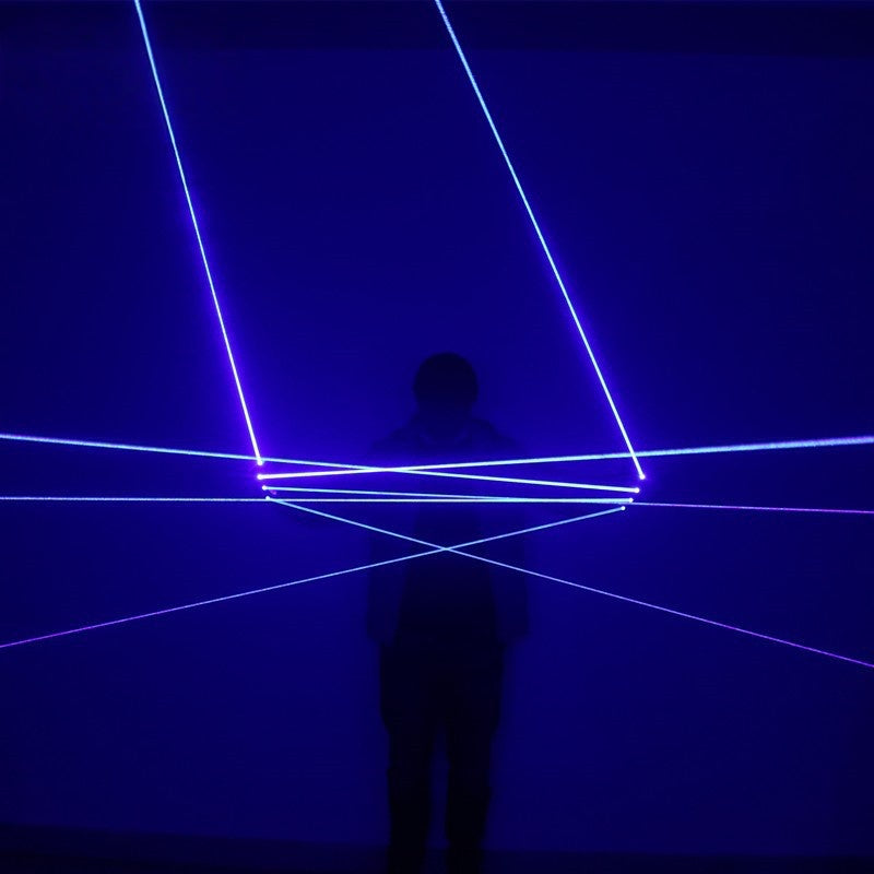 Neon Blue LED Gloves — Festival & Rave Accessory