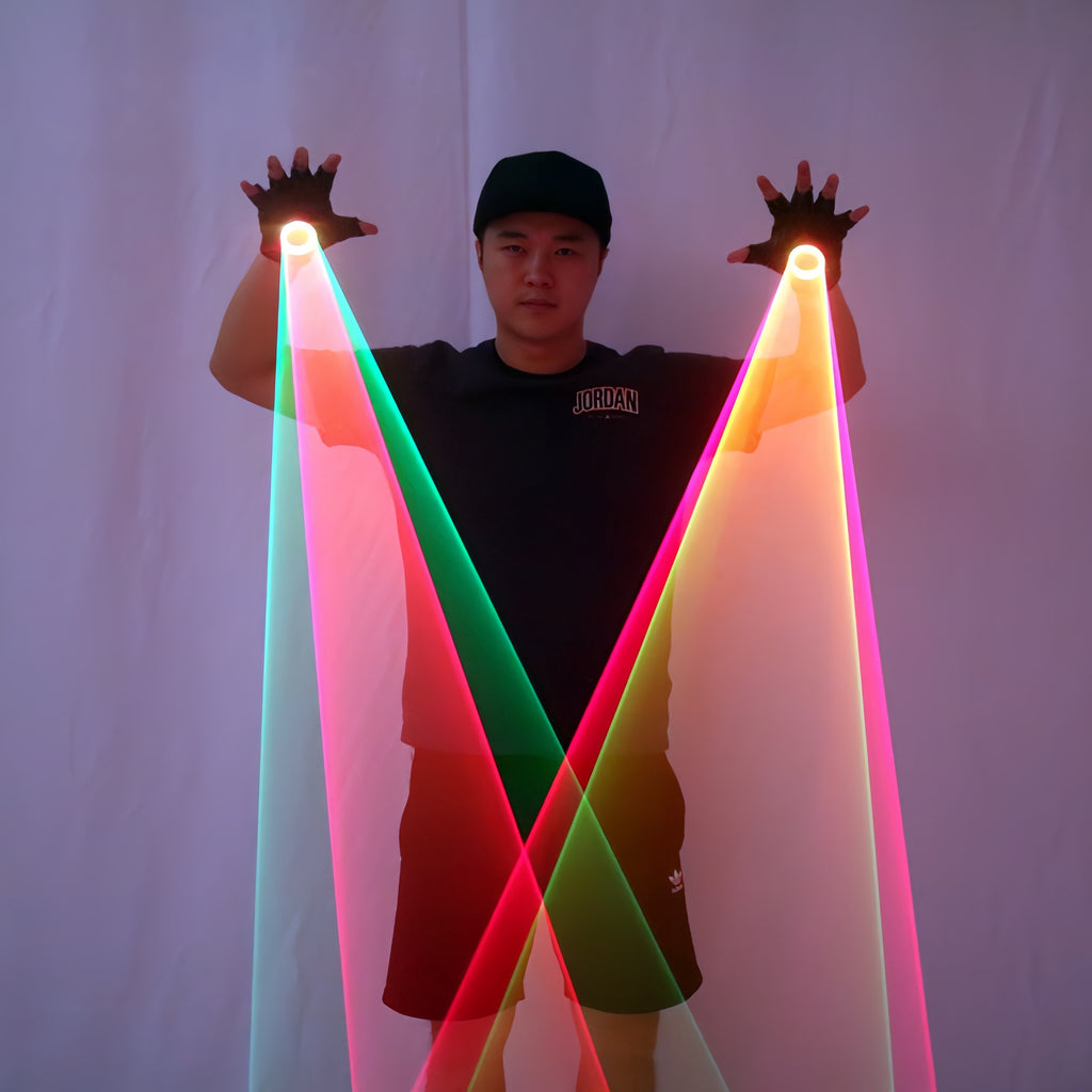 Rotating Red Green Laser Gloves, LED Glove for Party Decoration