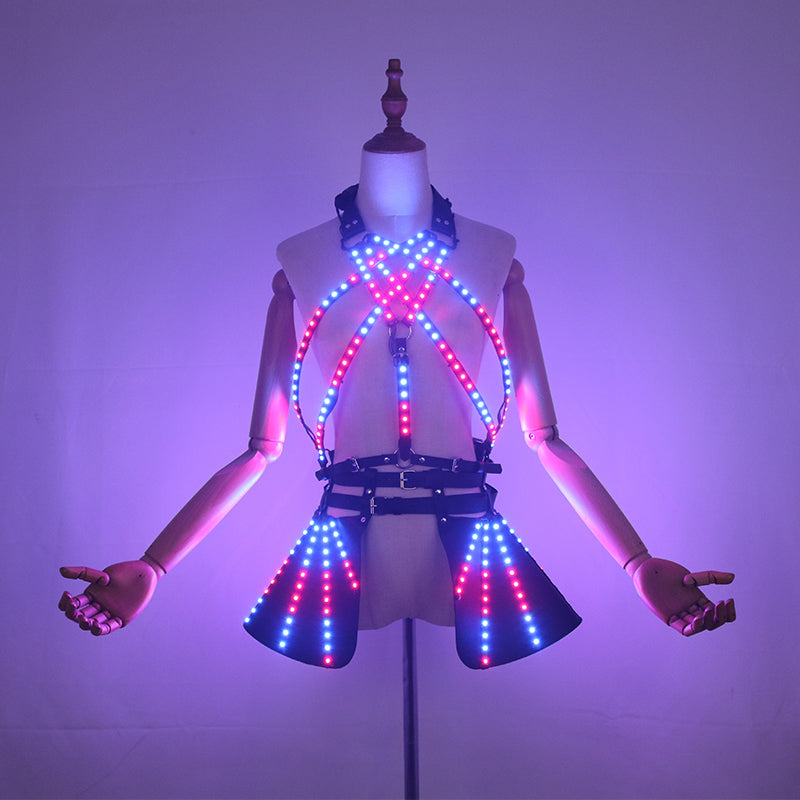 Colorful LED Light-Up Skirt Party Clubbing Wear