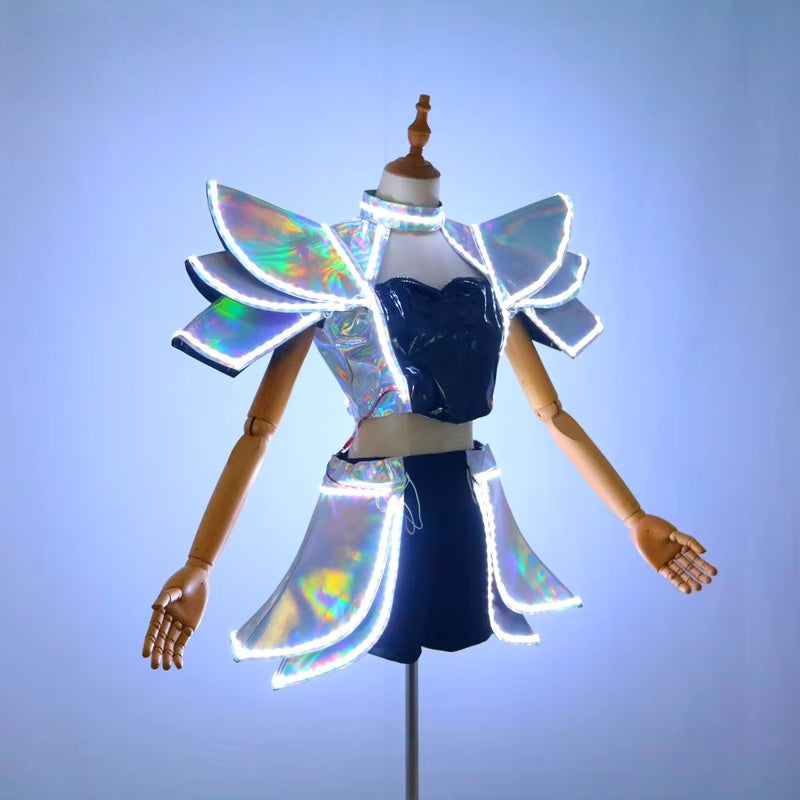 Women's LED Illuminated Costumes, Stage Performances, Party Props