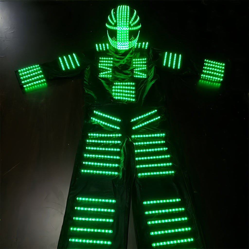 Glowing LED Robot Costume for Events & Festivals