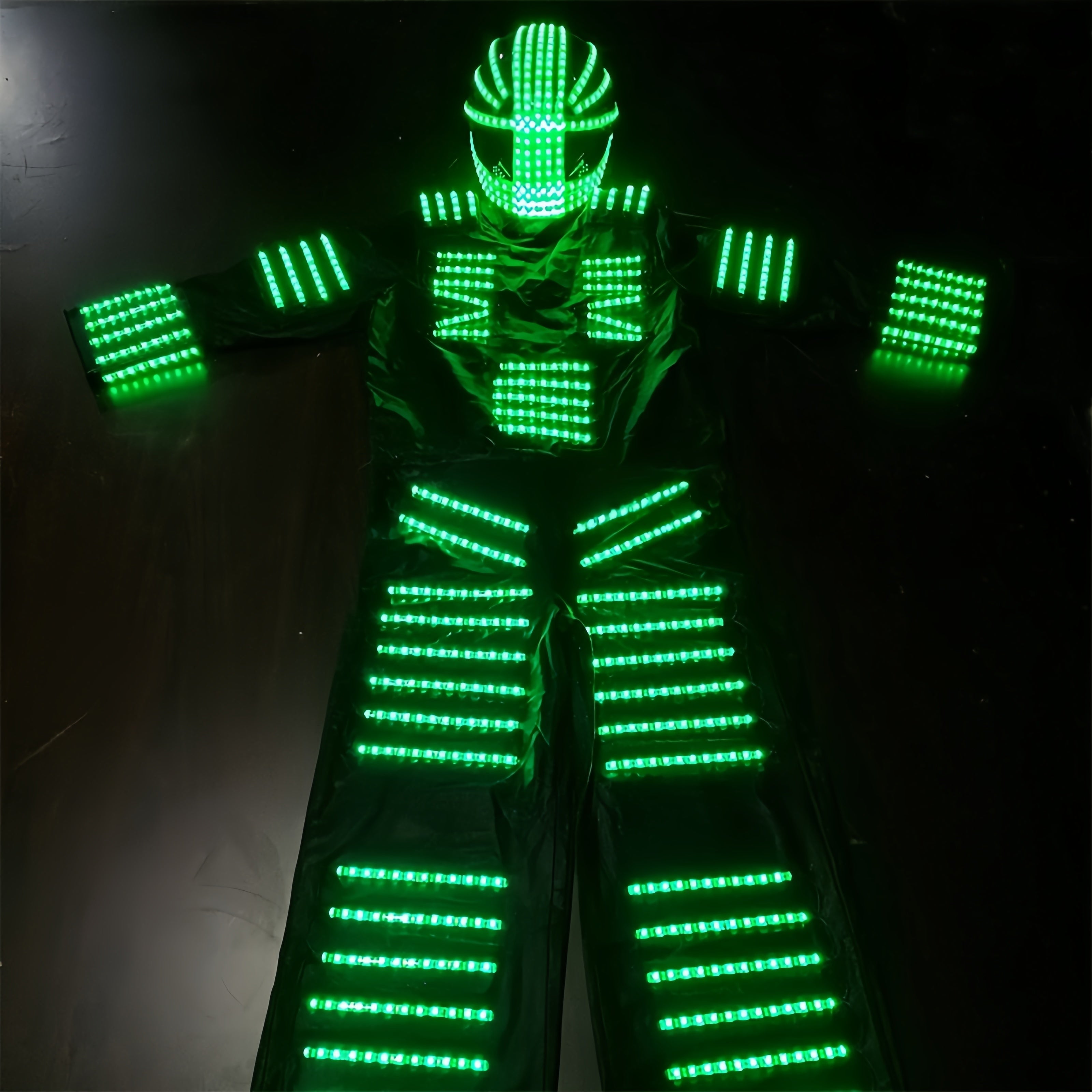 Glowing LED Robot Costume for Events & Festivals