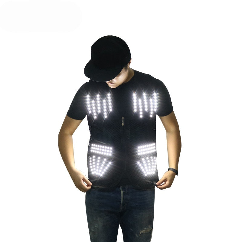 RGB LED Performance Vest — Party, Rave & DJ Outfit