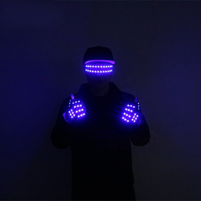 Glow Glasses + LED Glove Set — Festival & Rave Pack