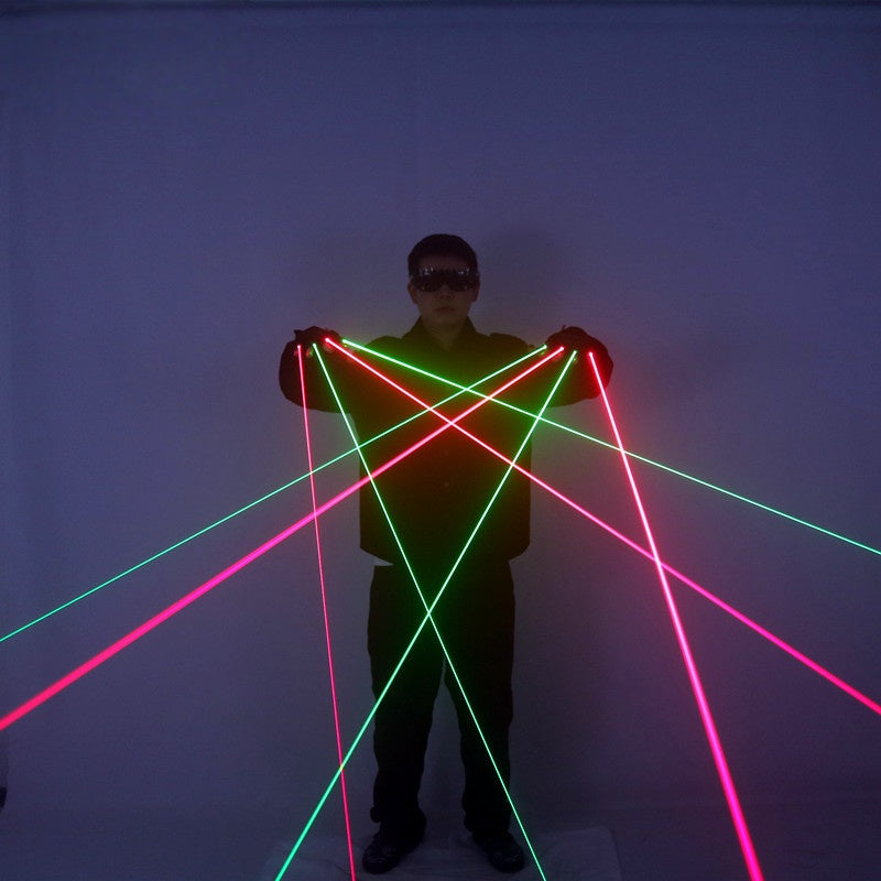 Red and Green Laser Gloves, DJ Night Dance Props,Dancer Performance