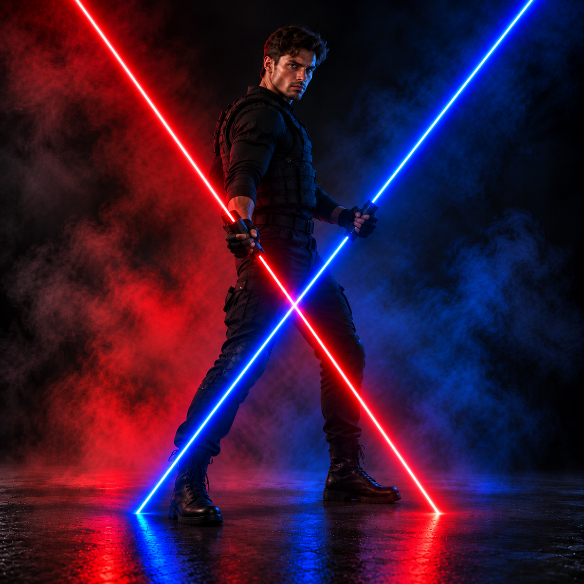 Large Fluorescent Laser Sword for Stage Magic Shows
