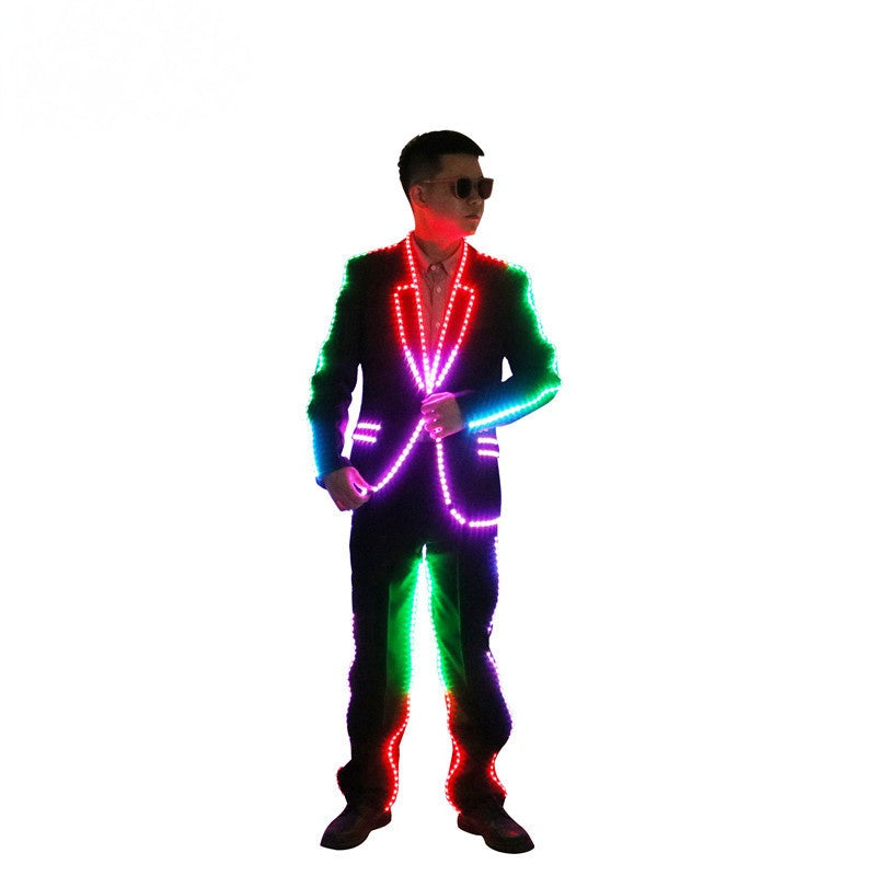 Luminous LED Suit Costume – Glowing Party & Stage Props