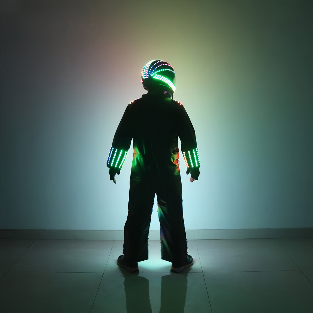 Glowing LED Robot Costume for Events & Festivals