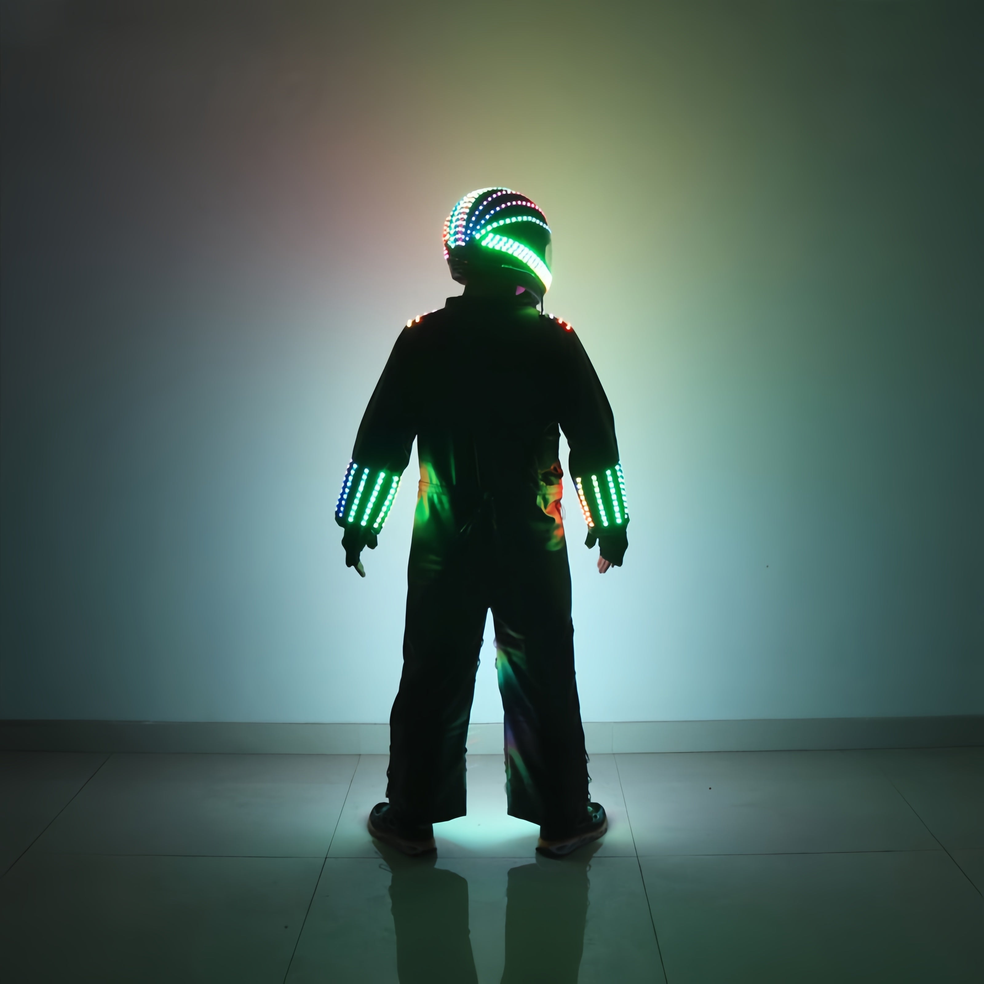 Glowing LED Robot Costume for Events & Festivals