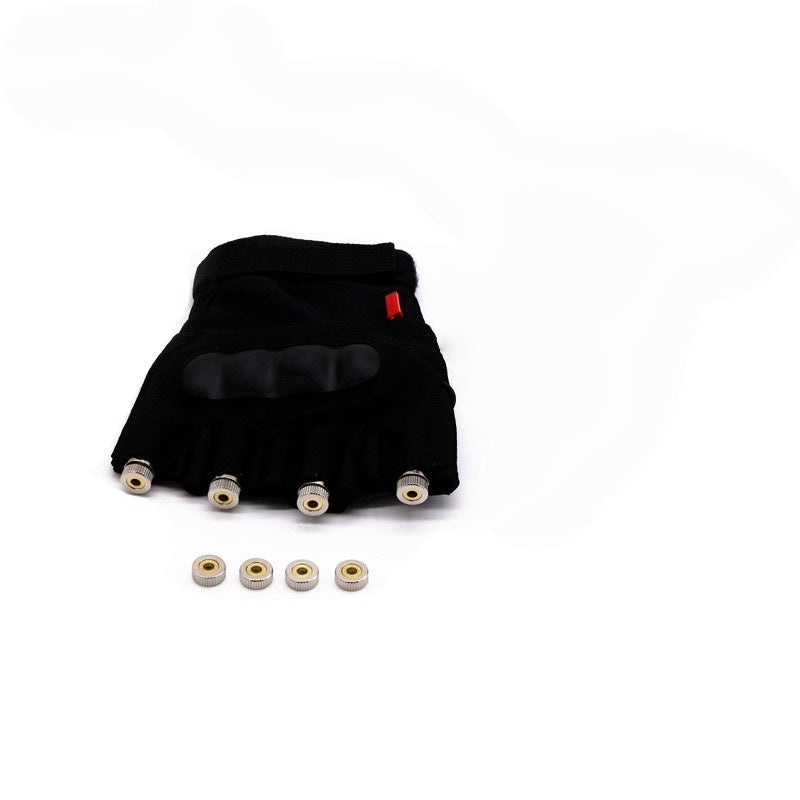 Neon Blue LED Gloves — Festival & Rave Accessory