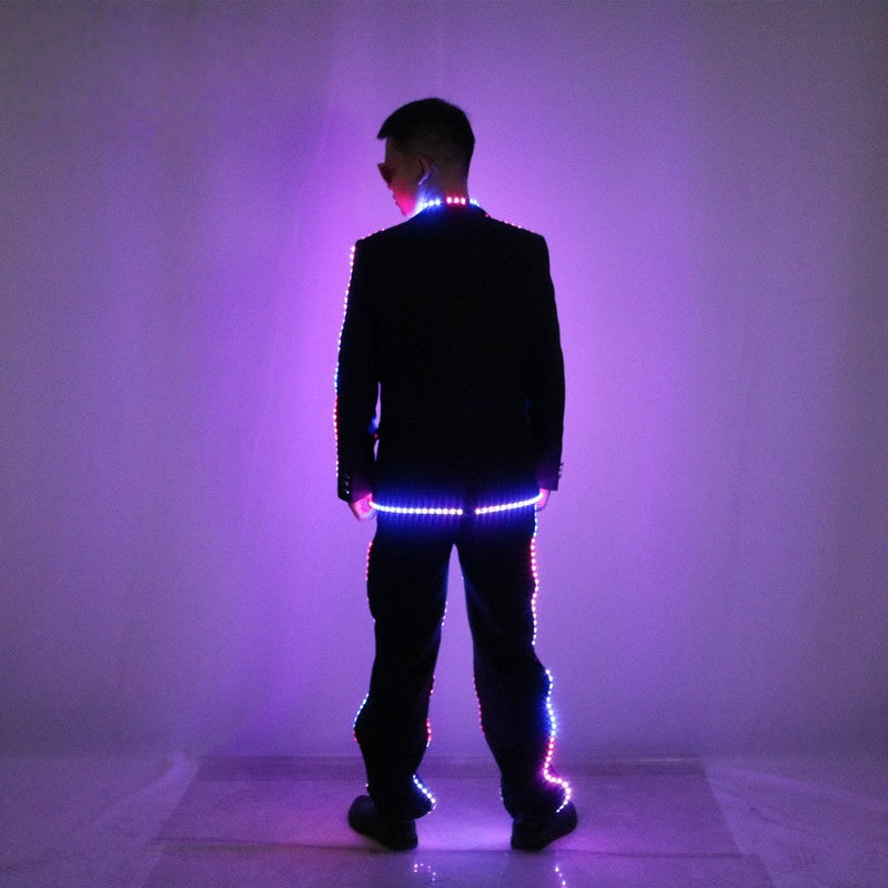 Luminous LED Suit Costume – Glowing Party & Stage Props