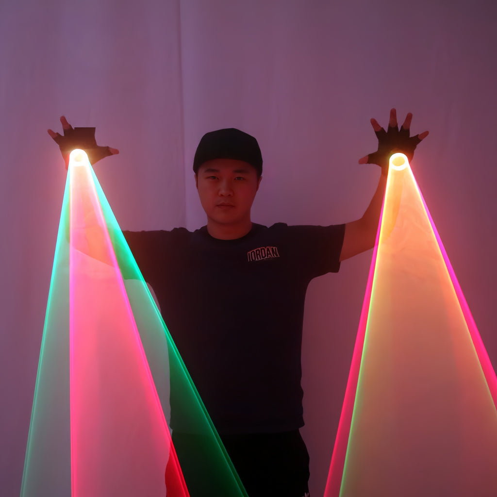 Rotating Red Green Laser Gloves, LED Glove for Party Decoration