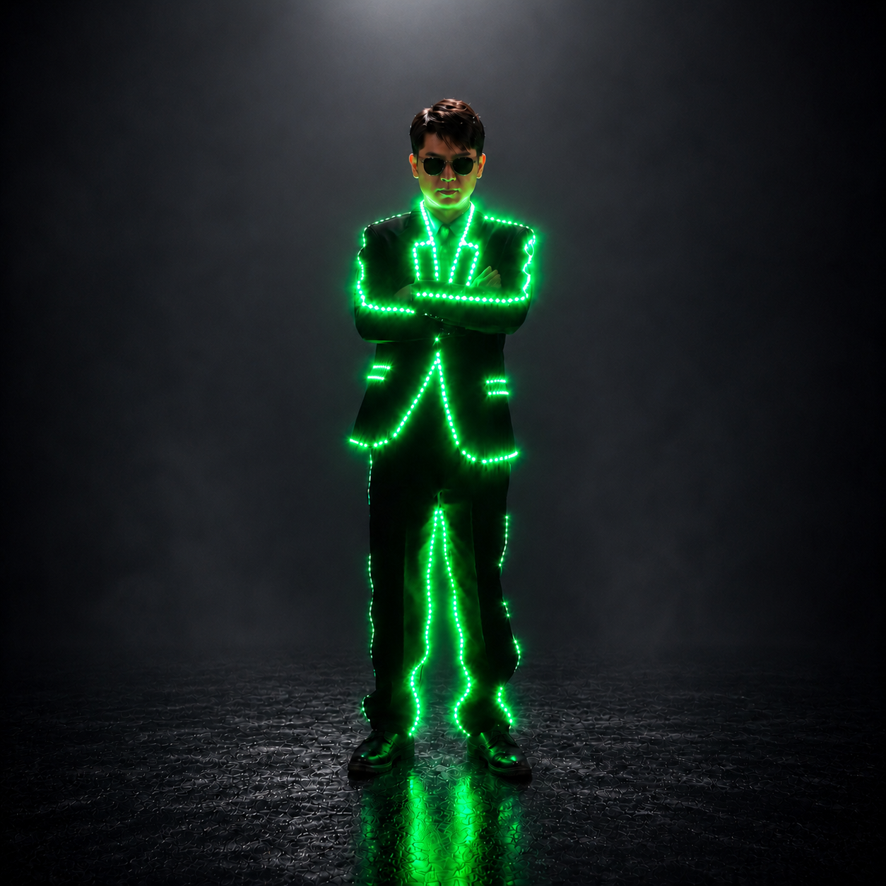 Luminous LED Suit Costume – Glowing Party & Stage Props