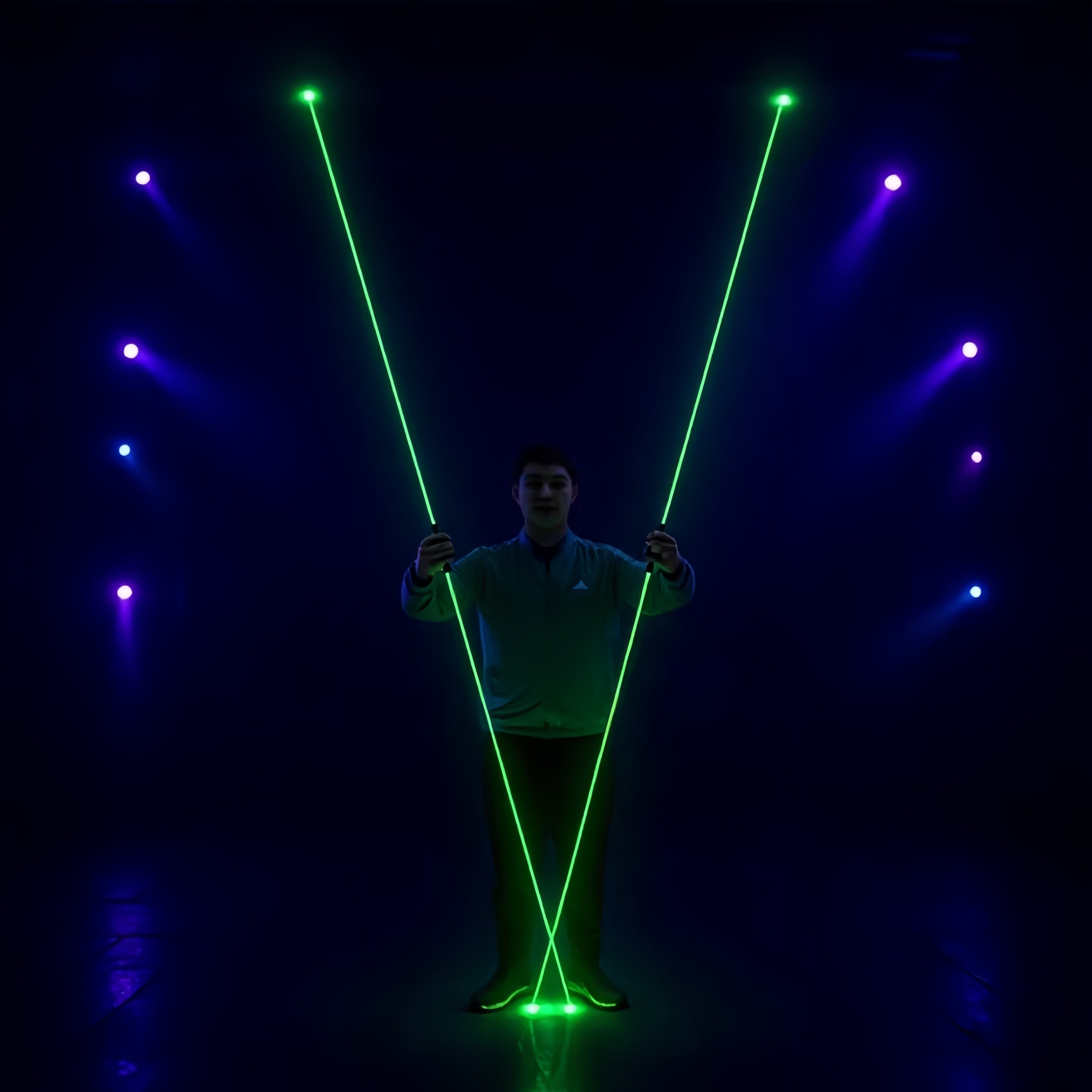 Large Fluorescent Laser Sword, Stage Magic Show, Illumination Props