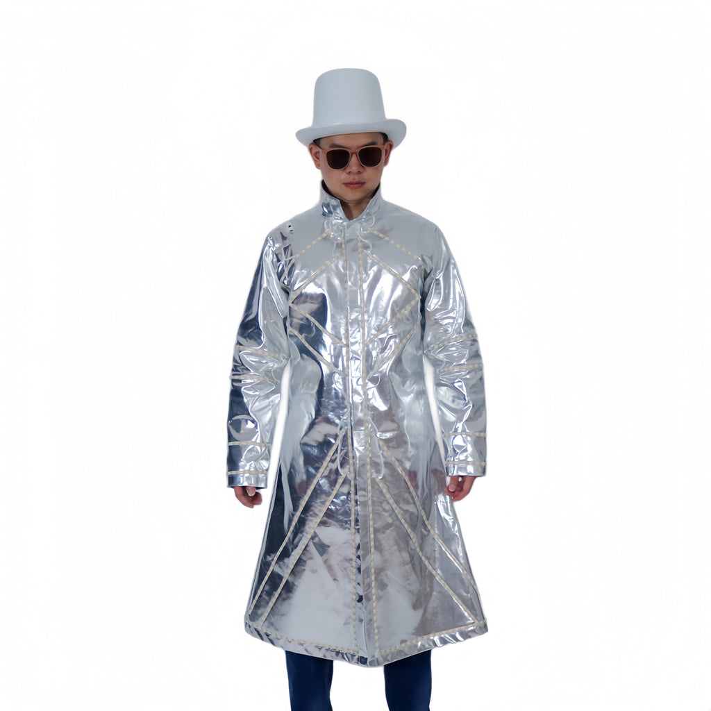 LED Light Up Robot Costume Luminous Fluorescent Suit Glowing Stage Performance Outfit Party DJ Dance Props