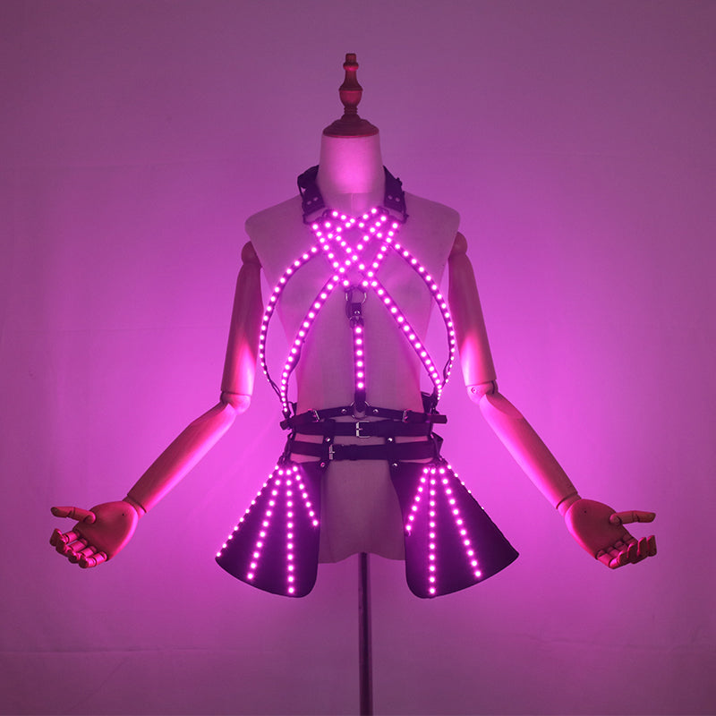 Colorful LED Light-Up Skirt Party Clubbing Wear