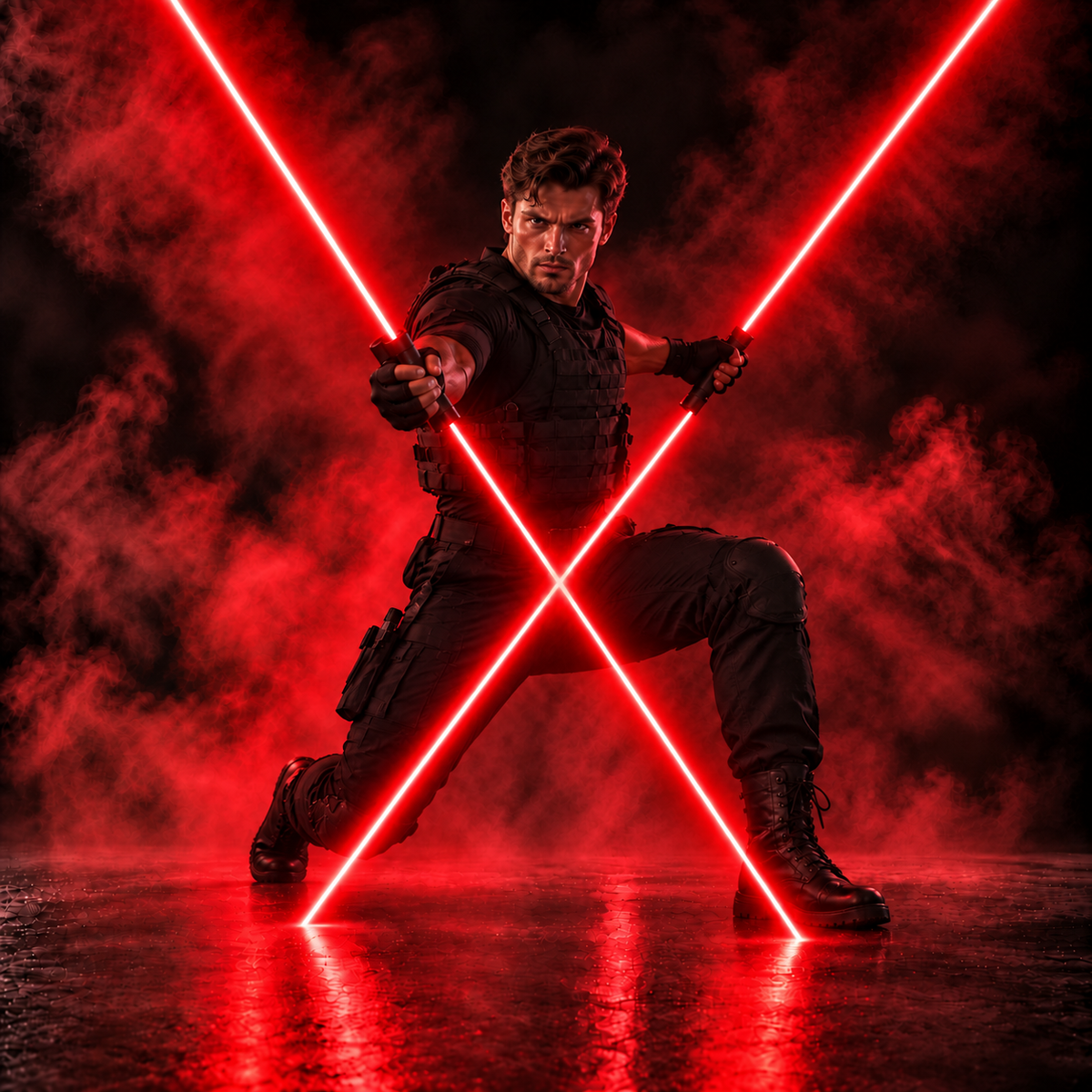 Large Fluorescent Laser Sword for Stage Magic Shows
