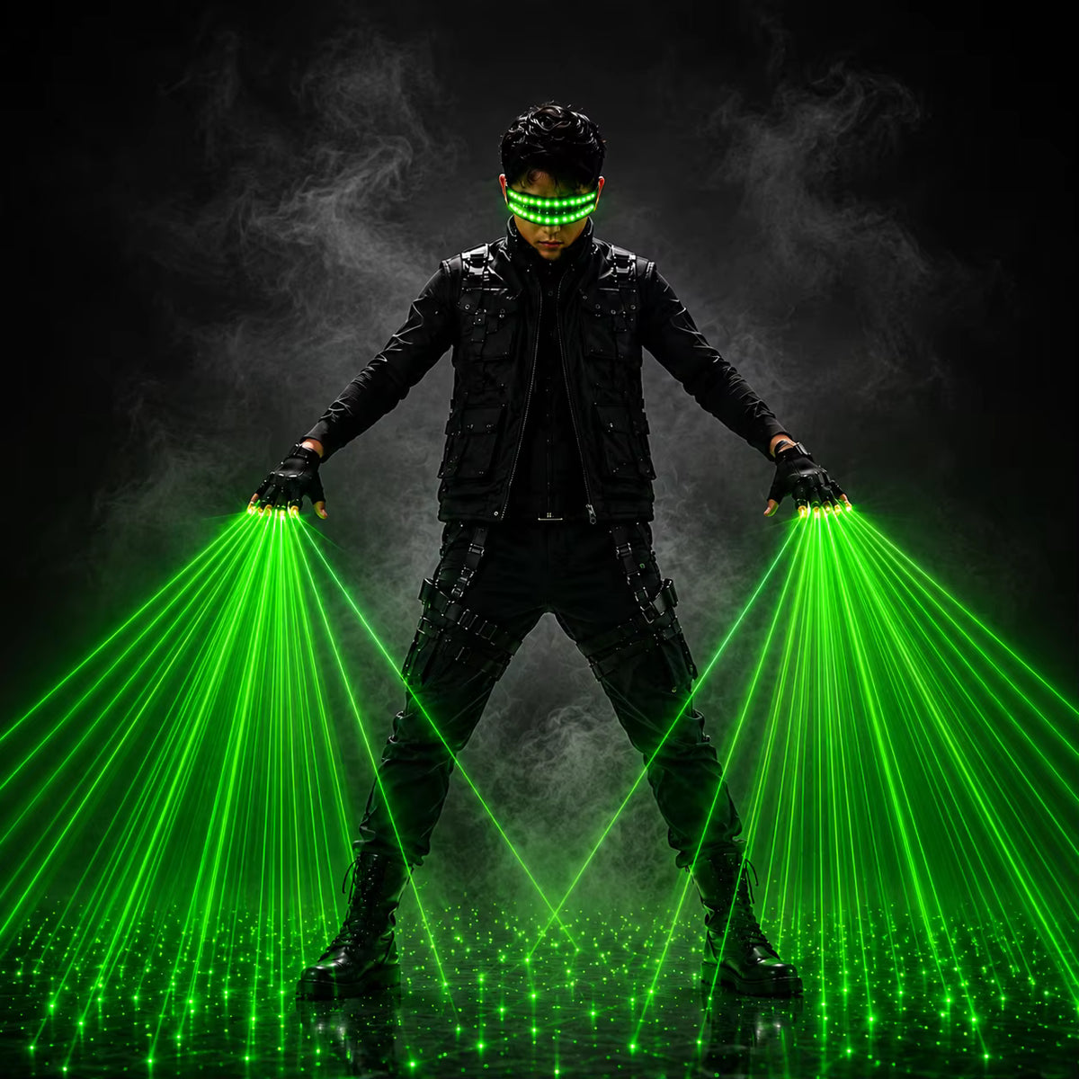 Green Laser Gloves DJ Stage Performance Fluorescent Props