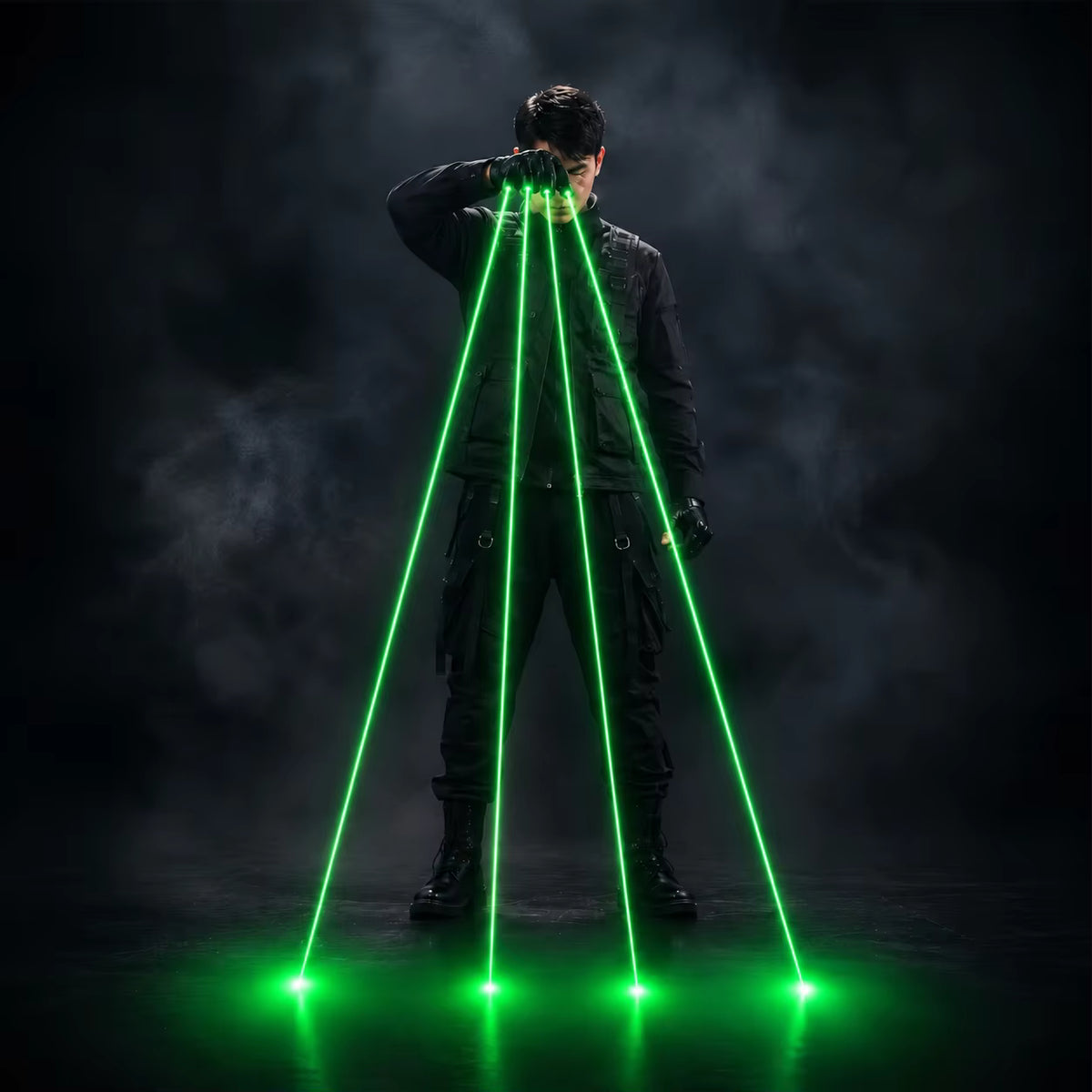 Green Laser Gloves DJ Stage Performance Fluorescent Props