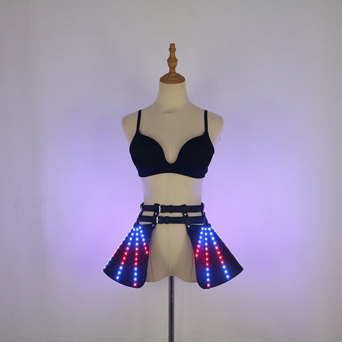 Colorful LED luminous skirt is suitable for stage performance skirt