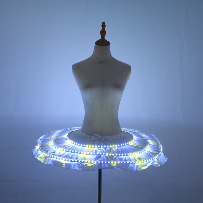 Color-Changing LED Dance Dress — Ballet, Stage & Party Wear